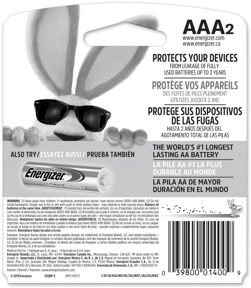 Max 2-pk AAA Alkaline Batteries, Long Lasting, All Purpose