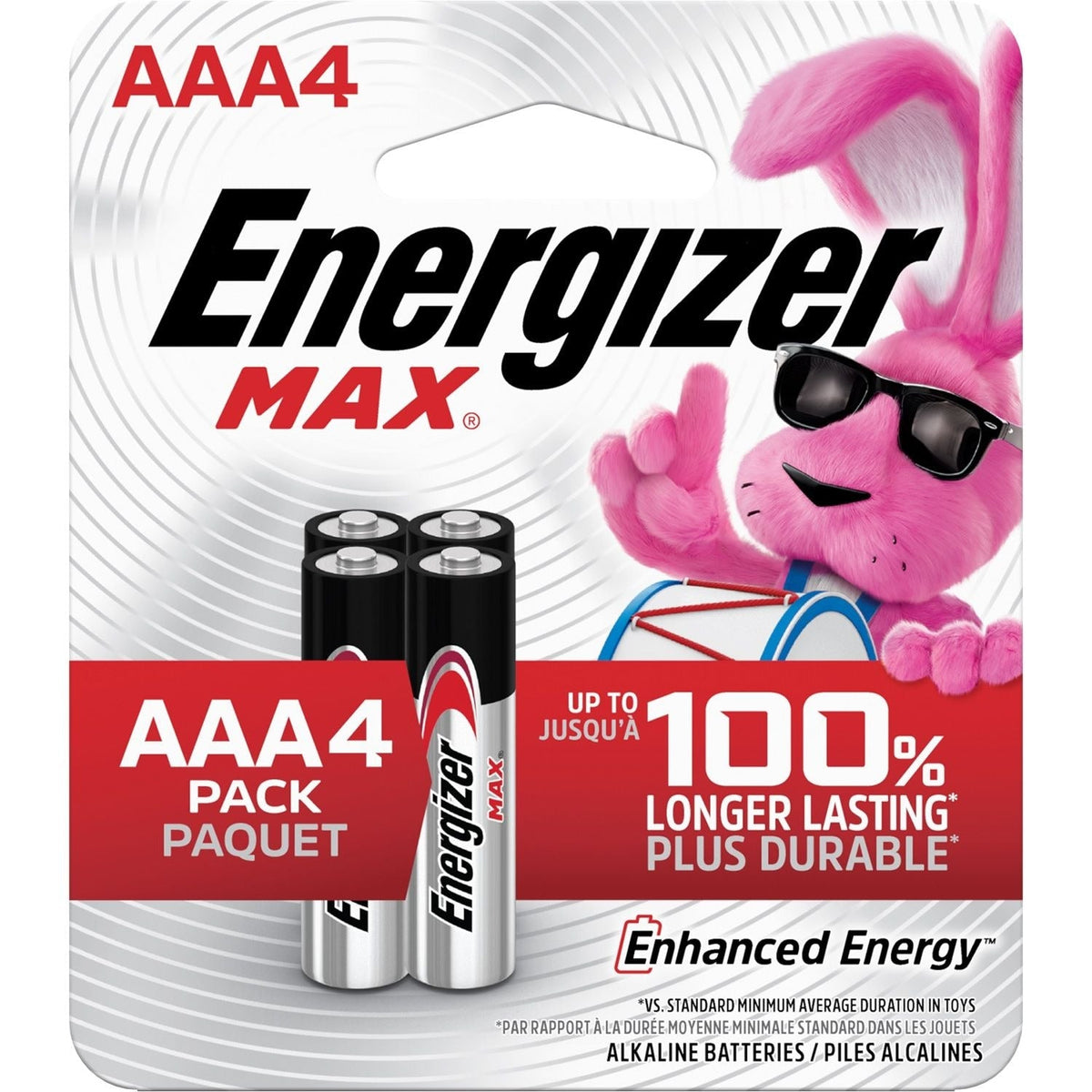 Max 4-pk AAA Alkaline Batteries, Long Lasting, All Purpose