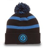 Fan Favorite Mass Breakaway Cuff Knit Pom Toque, Black, Adult
