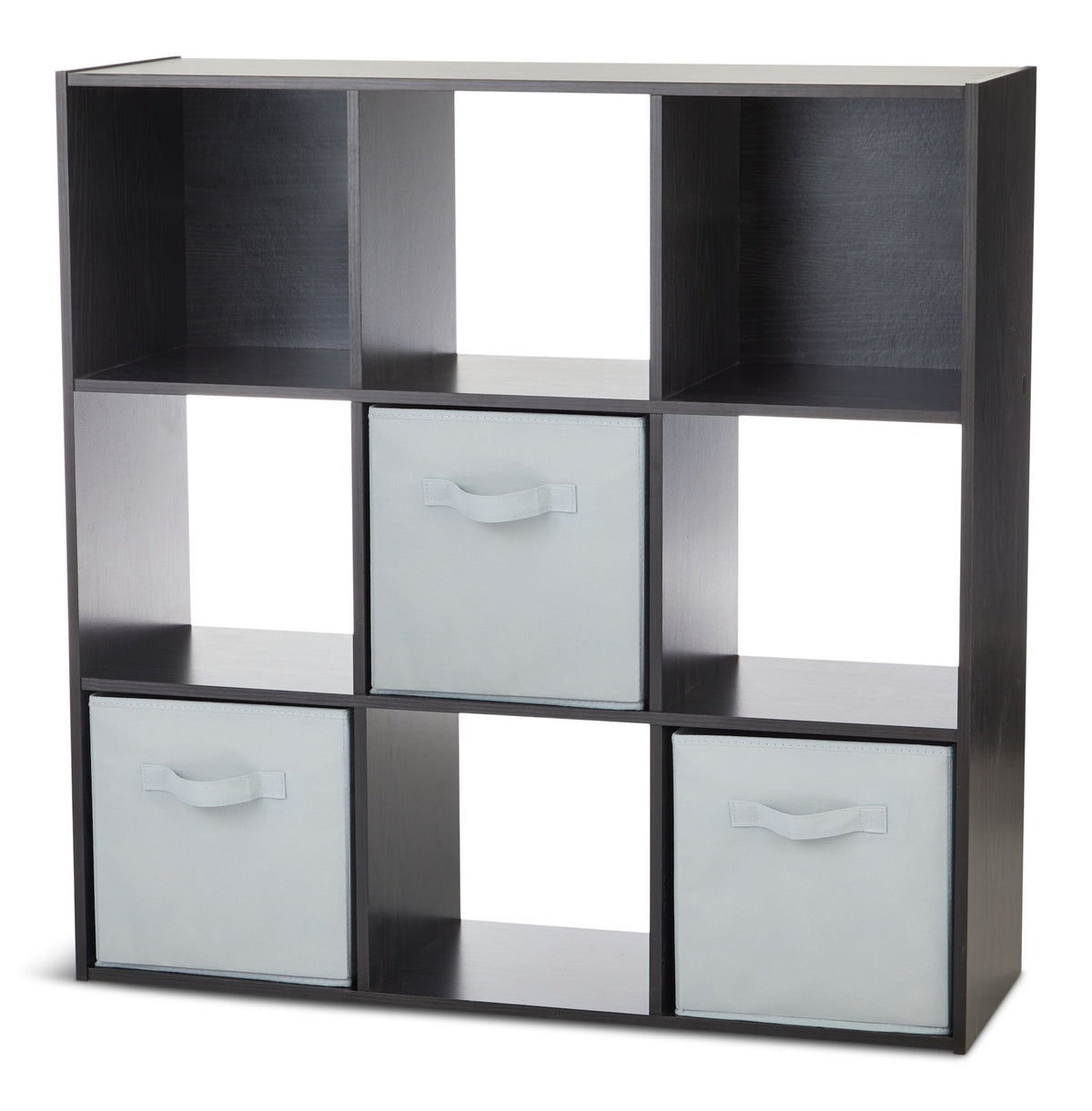 9-Cube Storage Organizer, Bookcase/Bookshelf, Black Oak Finish