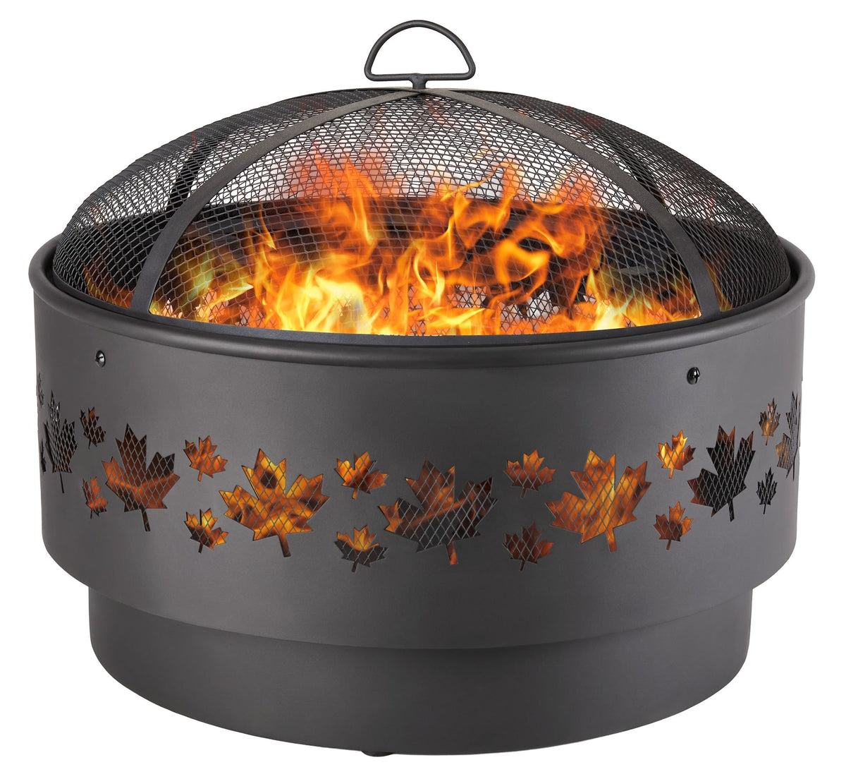 Brome Round Outdoor Wood Firepit, 24-in