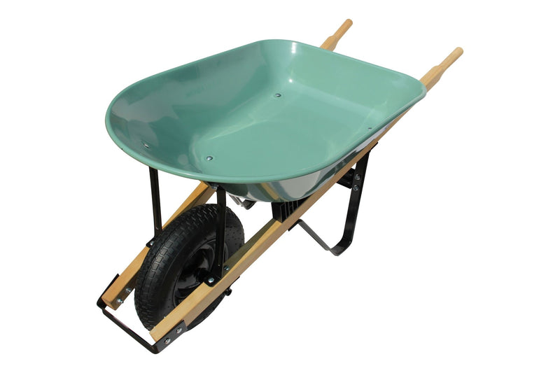 1-Wheel Steel Wheelbarrow for Garden/Yard, Rust-resistant, 5-cu-ft X3578