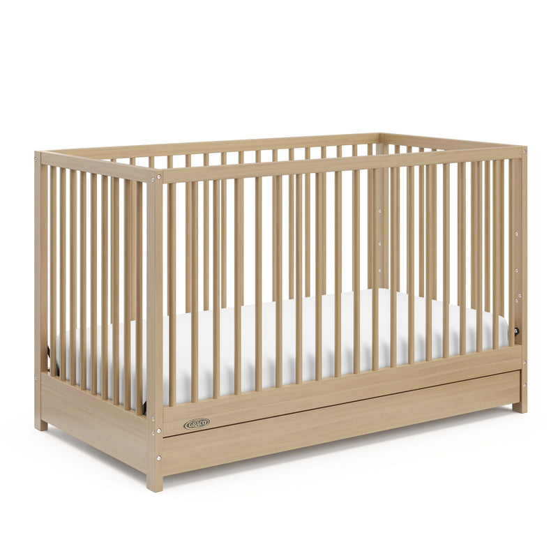 Teddi 4-in-1 Convertible Crib with Drawer, Driftwood Y5349