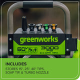 60V 3000PSI 2.0GPM Hybrid AC/DC Pressure Washer, Tool Only