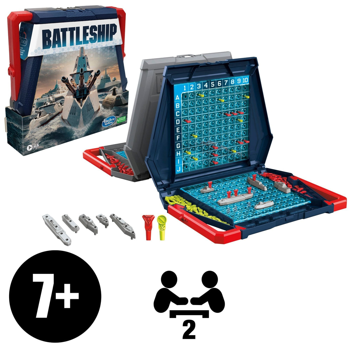 Games Battleship Classic Board Game, Strategy Game for Kids, Age 7+