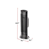 HCE352C Digital Tower Ceramic Space Heater withThermostat, 1500W, Black