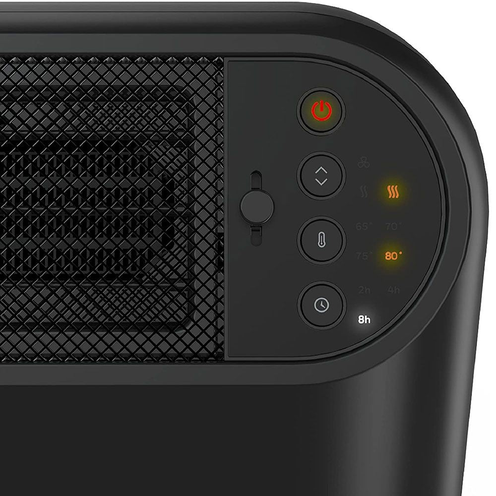 ThermaWave 6 Ceramic Space Heater, 1500W, Black