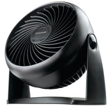 TurboForce Tilt-Head Portable Air Circulator Table/Desk Fan, 3-Speed, Black, 7-in