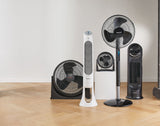 TurboForce Tilt-Head Portable Air Circulator Table/Desk Fan, 3-Speed, Black, 7-in