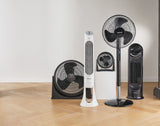 TurboForce Tilt-Head Portable Air Circulator Table/Desk Fan, 3-Speed, Black, 7-in