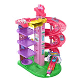 Racerverse Toy Vehicle Track Set with 2 1:64 Die-Cast Vehicles and Figures