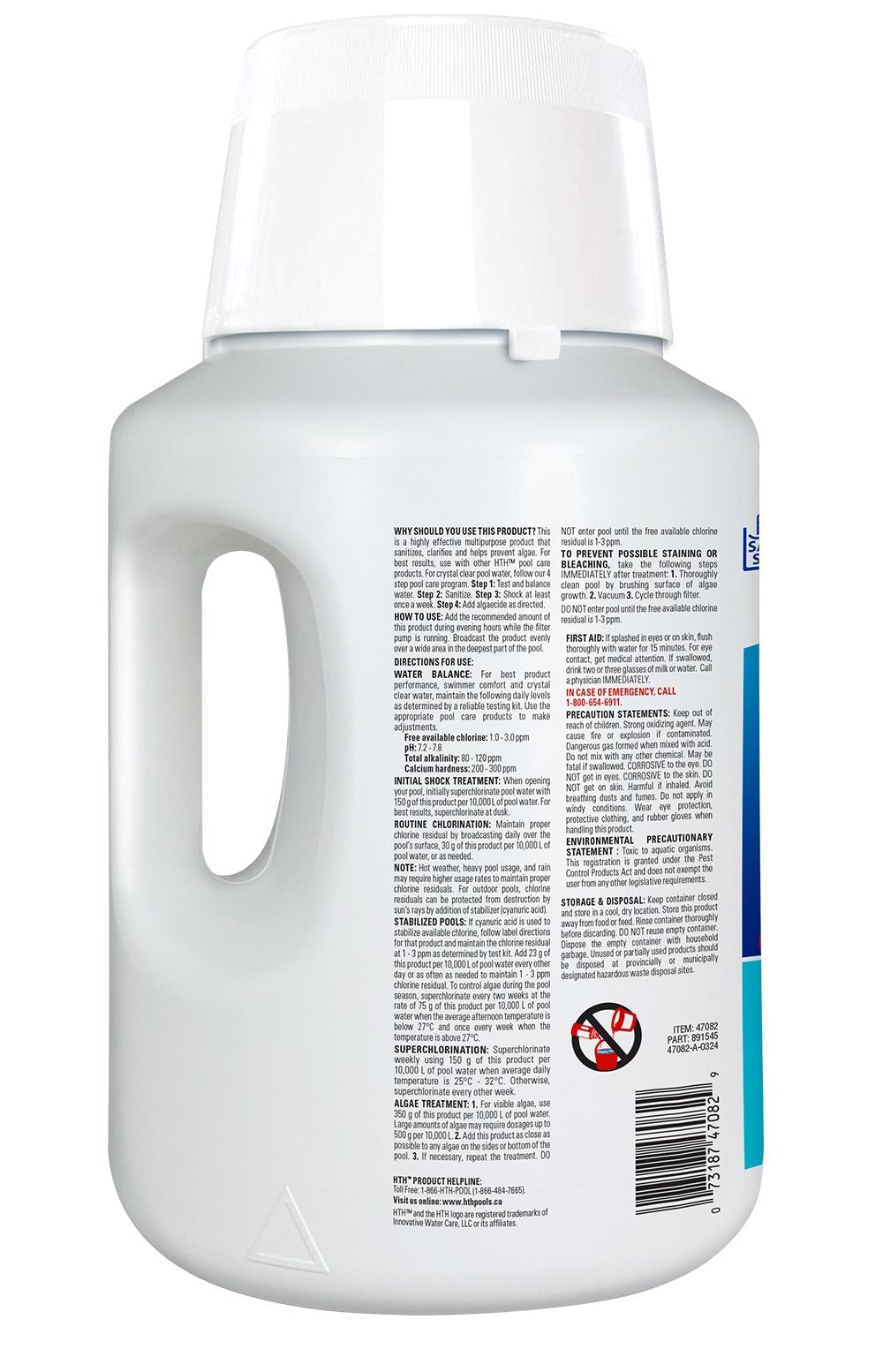 Blue Sparkle 65%, Granular Pool Chlorine, 2.27-kg
