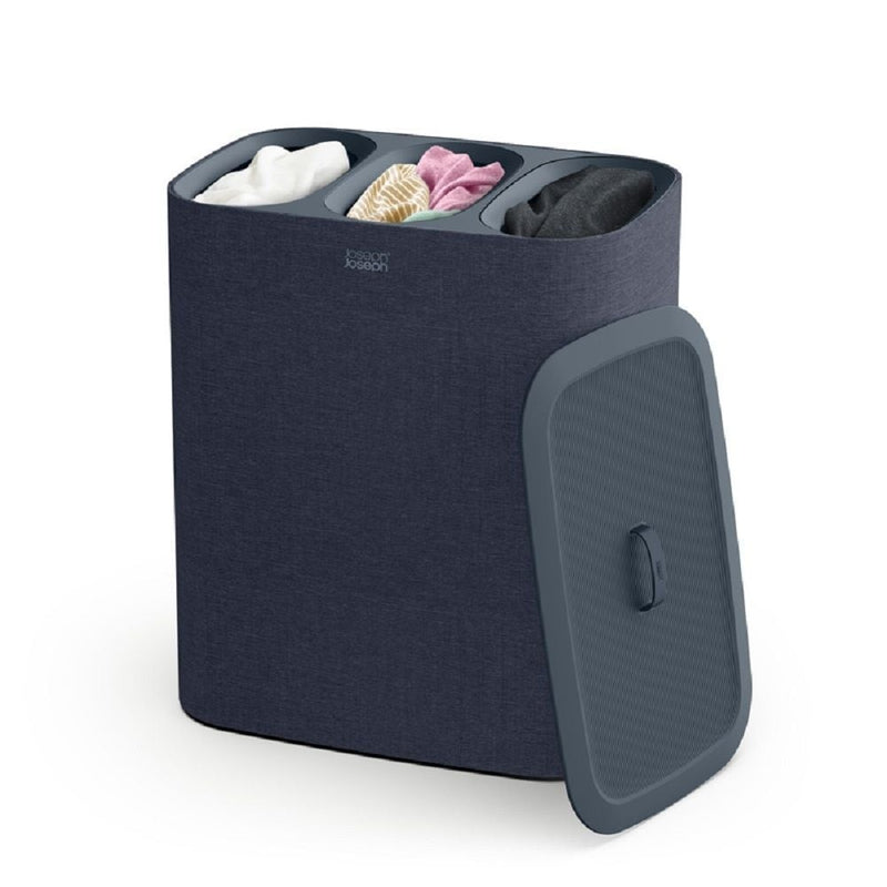 Tota Trio Laundry Hamper Separation Basket, Black, 90-L G3144