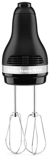 Compact 5-Speed Hand Mixer with Stainless Steel Accessories, Black