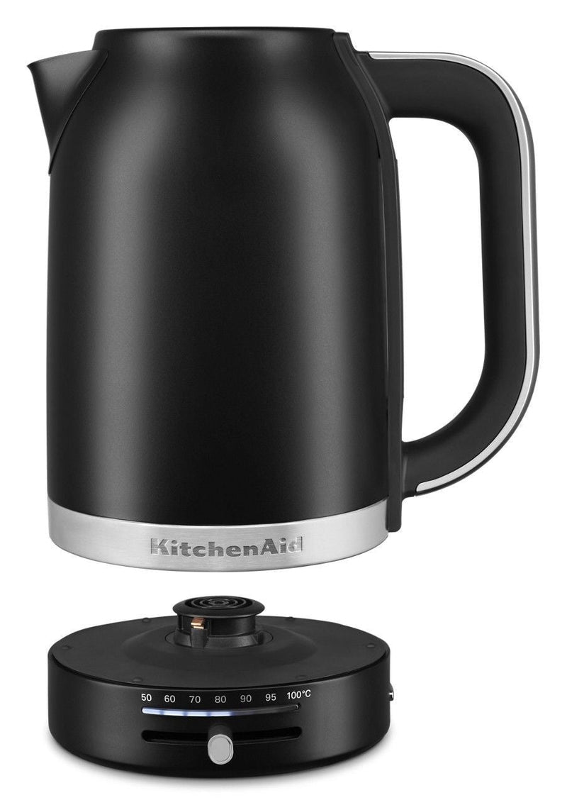 Electric Kettle with Swivel Base, Matte Black, 1.7-L J9091