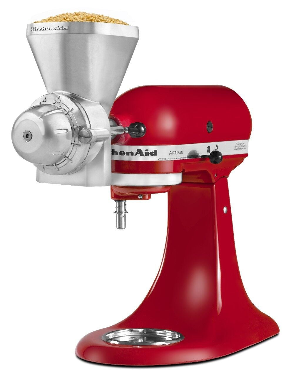 Grain Mill Stand Mixer Attachment with 12 Grind Levels