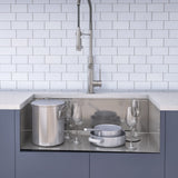 Kore Undermount Stainless Steel Single Bowl Kitchen Sink with Add-Ons, 27x19x11-in