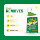 Brush-Wash Cleaner & Renewer For Oil, Latex & Enamel Paint, Non-Toxic, 946-mL