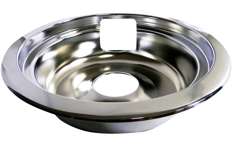 62469 Universal Stove Drip Pan with Trim Ring, Bright Chrome, 6-in U8080