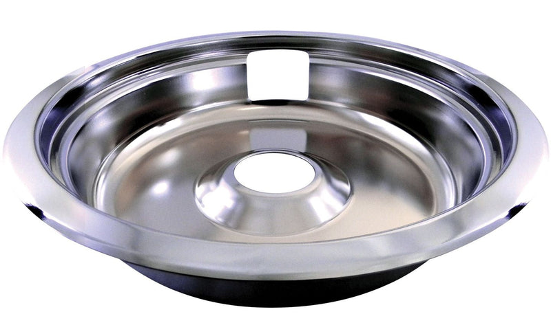 62470 Universal Stove Drip Pan with Trim Ring, Bright Chrome, 8-in S9926