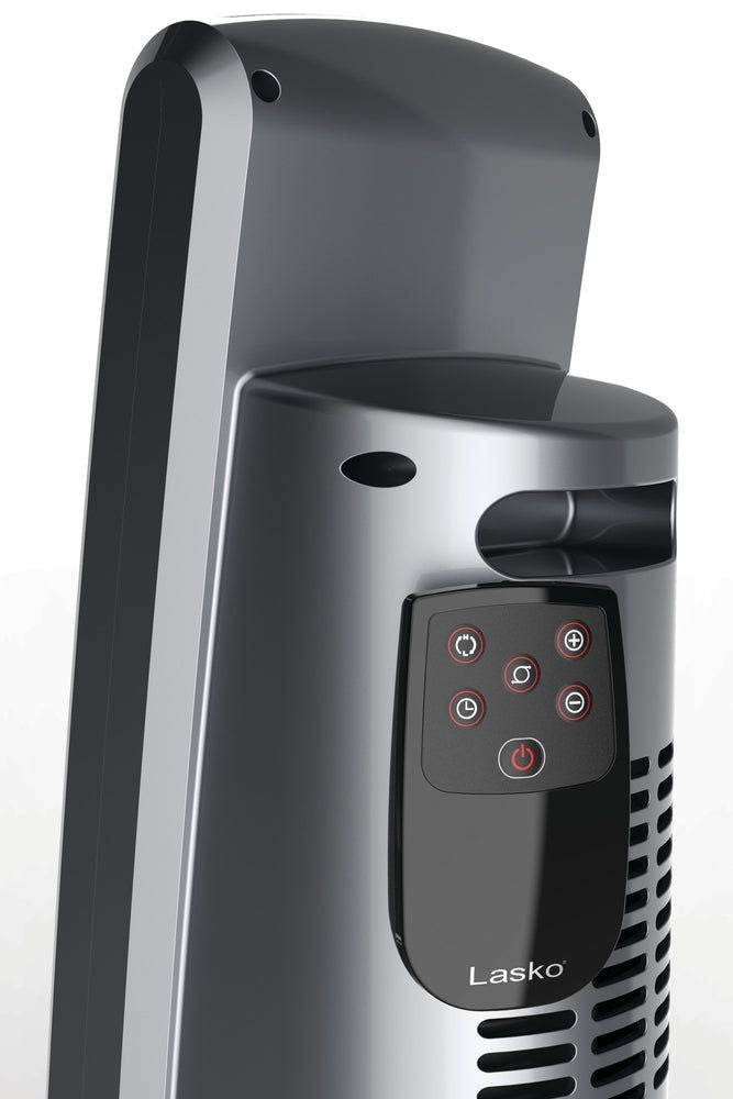 1500W Digital Tower Ceramic Space Heater withRemote Control, 1500W, Black, 30-in
