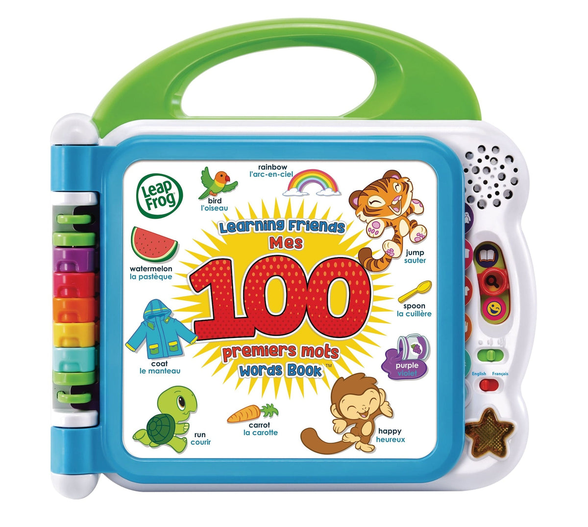 Learning Friends 100 Words Book Play Toy For Toddlers, Bilingual, Ages 18m+