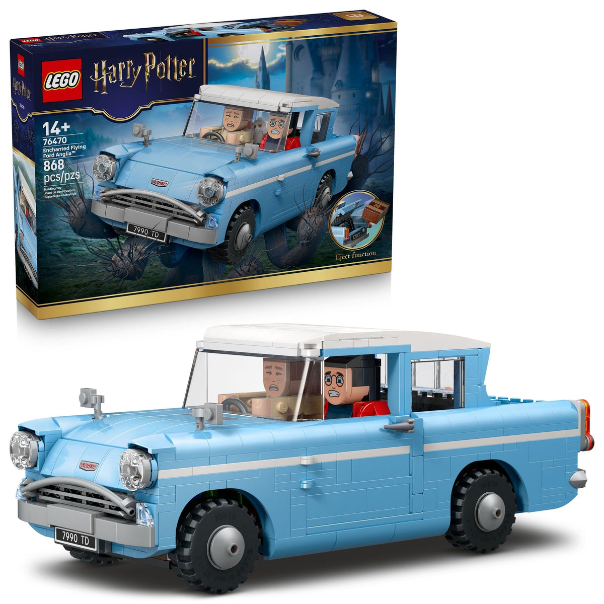 Enchanted Flying Anglia Toy Building Set - 76470, 868-pcs, Ages 14+