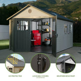 Lifetime Outdoor Storage Shed, 11-ft x 11-ft