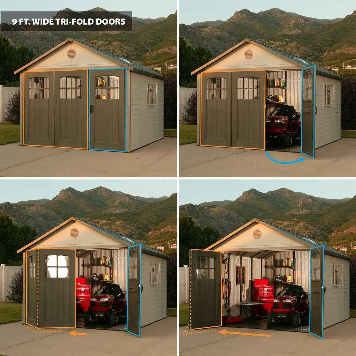 Lifetime Outdoor Storage Shed, 11-ft x 11-ft