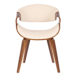 Symphony Faux Leather Dining/ Accent Chair, Cream