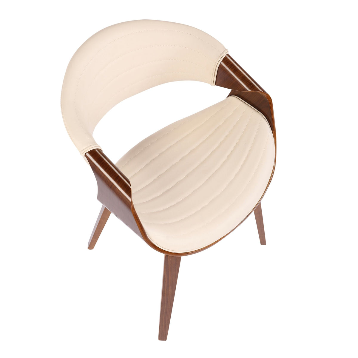 Symphony Faux Leather Dining/ Accent Chair, Cream