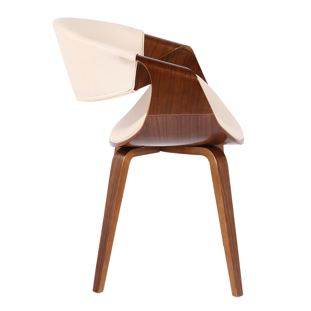 Symphony Faux Leather Dining/ Accent Chair, Cream