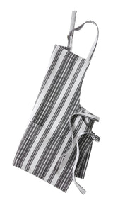 Adjustable Stripped Apron for Cooking, Black & White, One Size