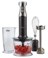 Corded Hand Blender with Whisk, Stainless Steel, Black
