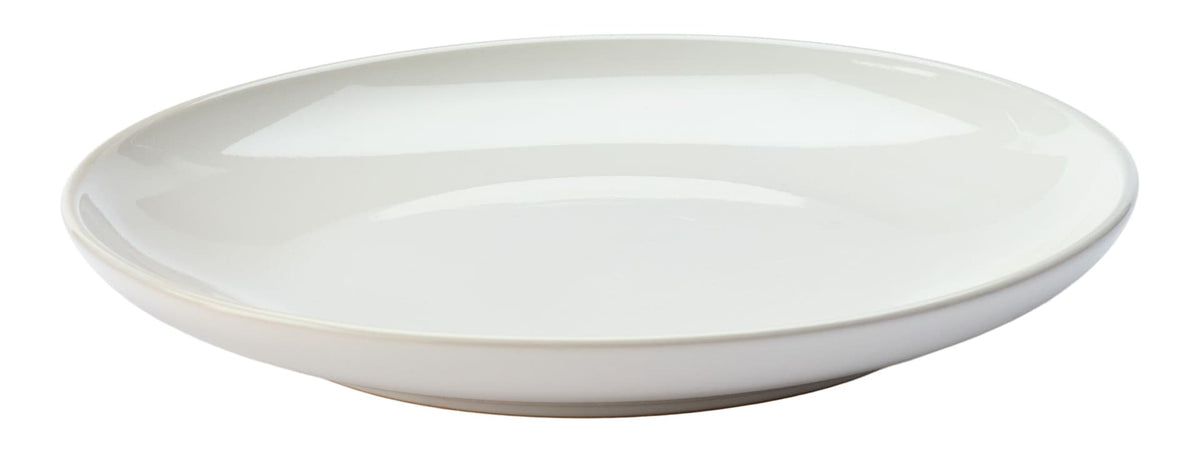 Essential Coupe Stoneware Side Plate, 1-pc, Bright White