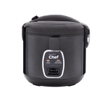 One-Touch Non-Stick Rice Cooker & Steamer, Black, 20 Cups