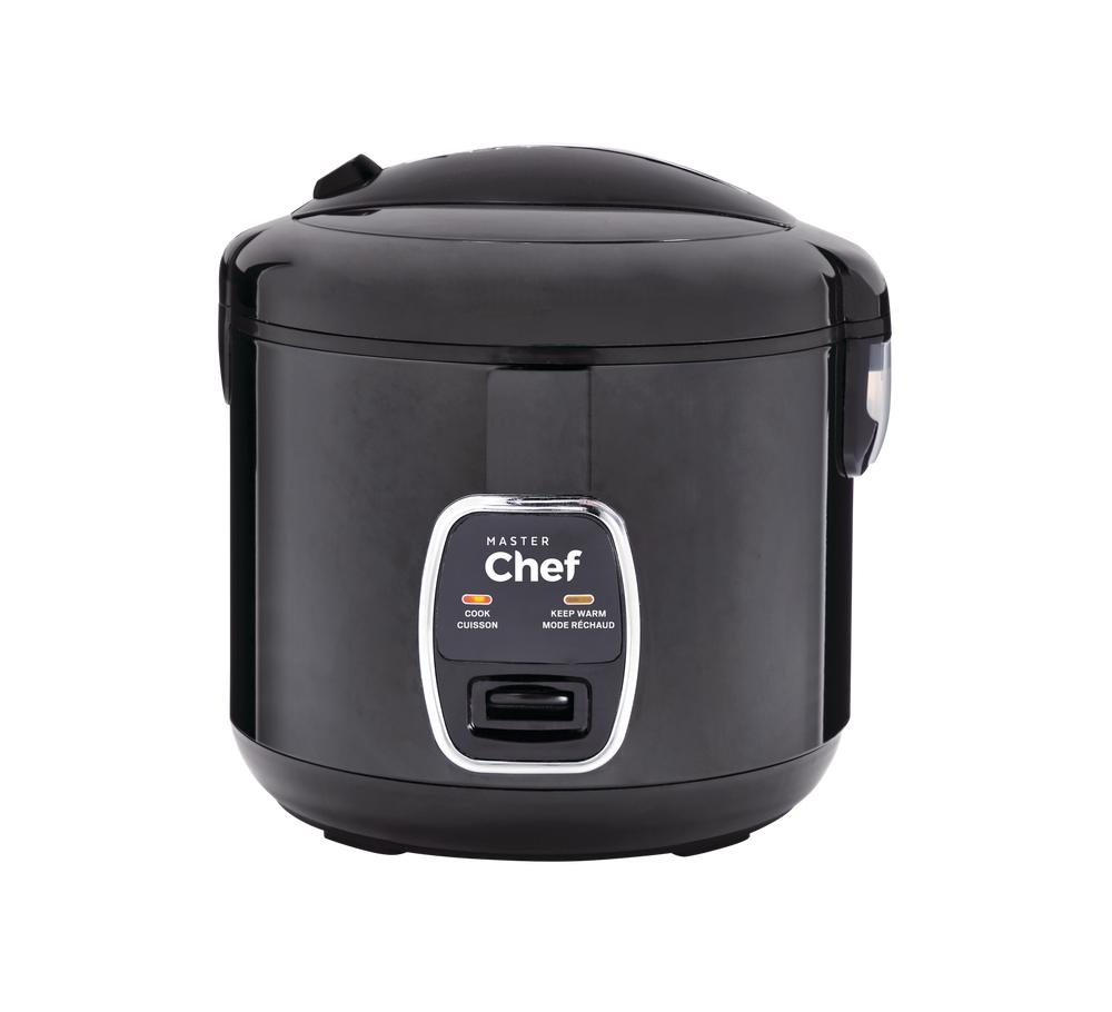One-Touch Non-Stick Rice Cooker & Steamer, Black, 20 Cups