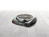 Single Burner Hot Plate, Black, 1000W