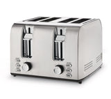 Stainless Steel Toaster with 3 Settings, 4-Slice