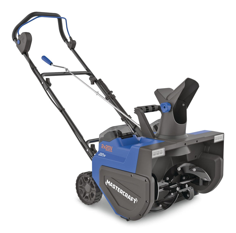 2 x 20V Cordless 22-in Single Stage Snowblower with 2 8.0Ah Batteries and Charger P5565