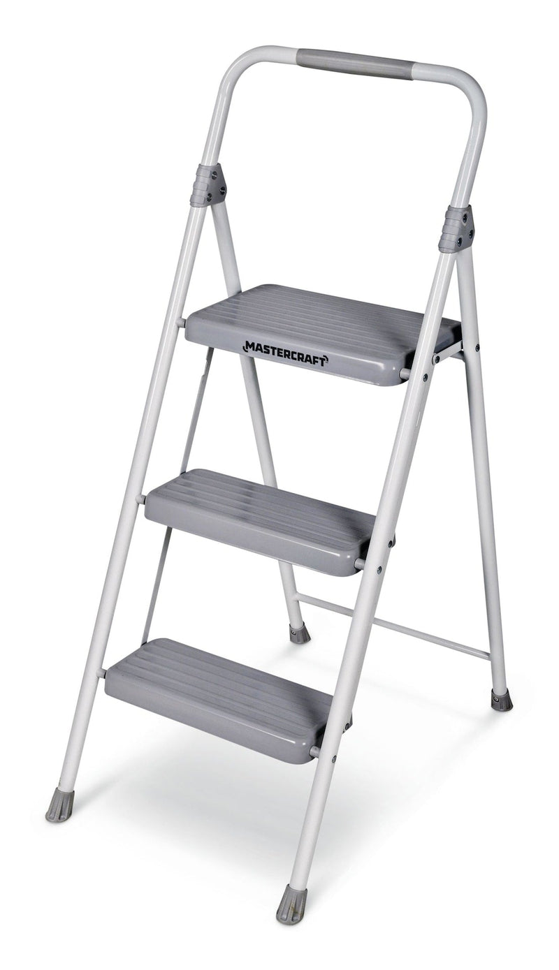 3-Step Metal Folding Step Stool, 225-lb, 3.2 ft U3210