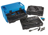 Socket Set, SAE/Metric, CRV, Black Steel Finish, 260-pc
