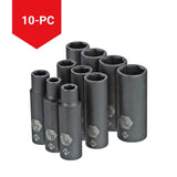 MAXIMUM 1/2-in Drive Deep Impact Socket Set, SAE, 10-pc