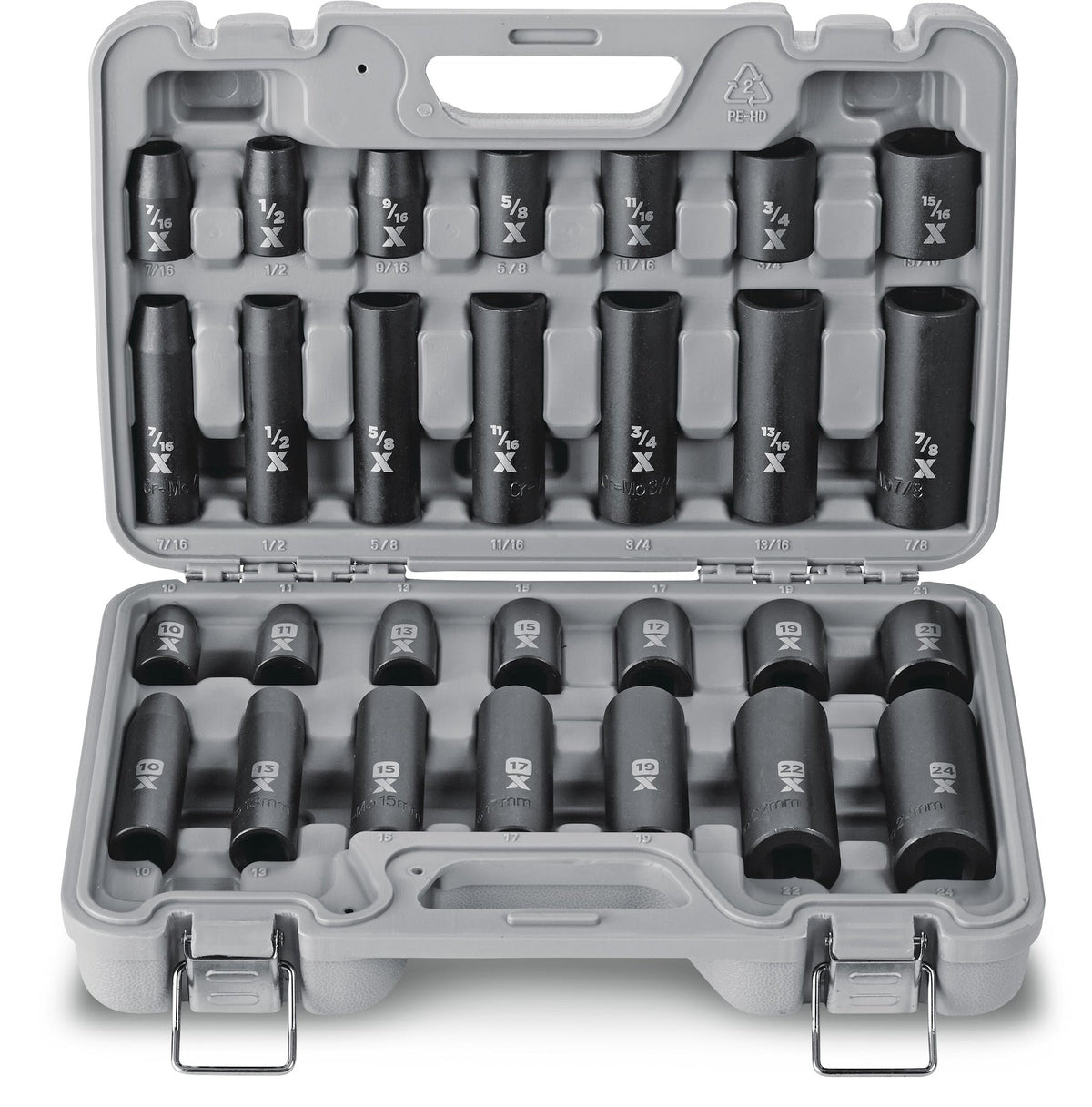 MAXIMUM 1/2-in Drive Professional Grade Impact Socket Set, 28-pc, CRMO