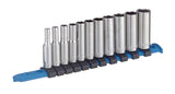 MAXIMUM 1/4-in Drive Deep Socket Set 11-pc, CRV, Nickel-Chrome Plating
