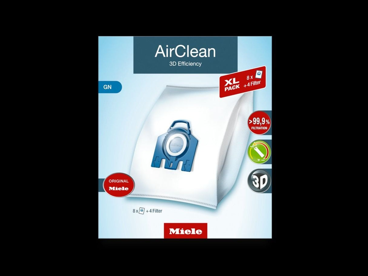 Miele AirClean 3D Efficiency GN Dust Bags Value Pack, 8-pk