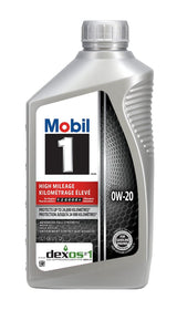 High Mileage 0W20 Synthetic Engine/Motor Oil, 1-L