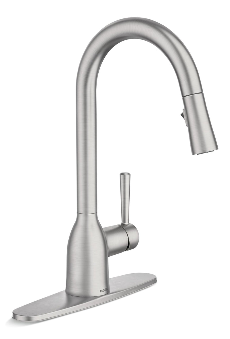 Adler Single Handle Pulldown Kitchen Faucet, Spot-resistant Stainless E7669
