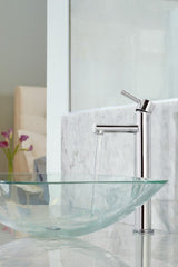 Align Single Handle High Arc Single Hole Bathroom Sink Faucet, WaterSense Certified, Brushed Nickel