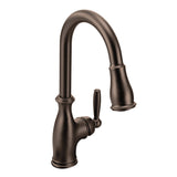 Brantford Single Handle High Arc Pull Down Kitchen Faucet with Power Clean, Oil Rubbed Bronze